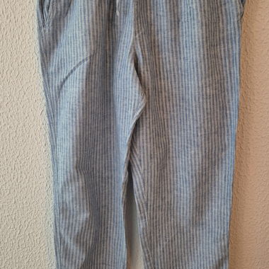 H&M casual striped blue trousers size S