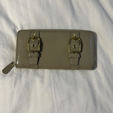 Coach vintage portefeuille taupe