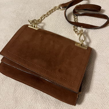 Suede Crossbody Bag