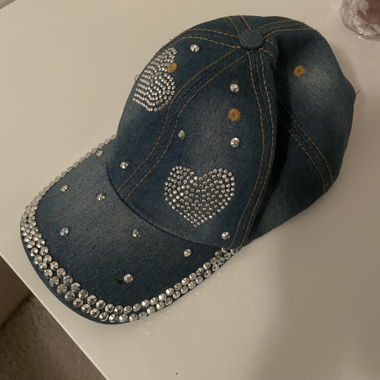rhinestone cap