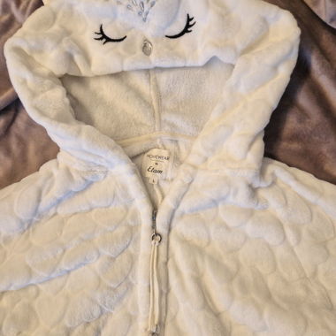 fluffy snowy owl onesie