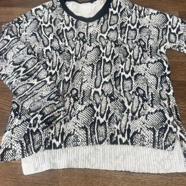 Pull à imprimé serpent