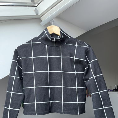 Tally Weijl Cropped Turtle-Neck Long-Sleeve Top