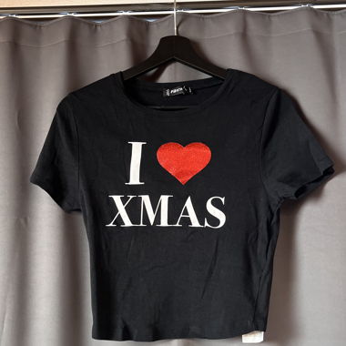 T-shirt natalizio bianco