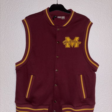 Gilet bordeaux/gelb