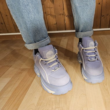 Buffalo Low Top Lace up Leather Platform Sneakers