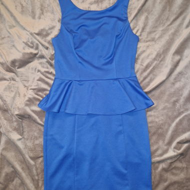 Blue Peplum Dress