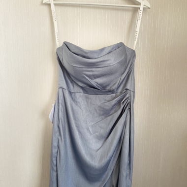 Abito Maxi Corsage Blu Azazie
