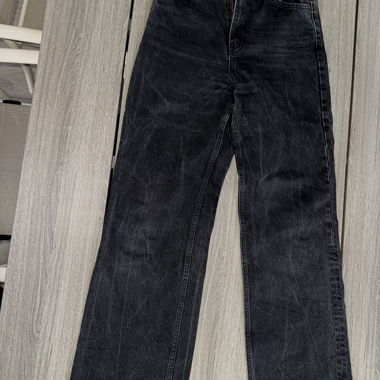 Zara black wide trousers