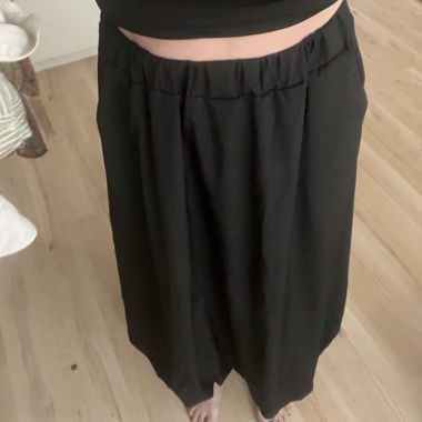 Jupe parachute noire avec taille élastique