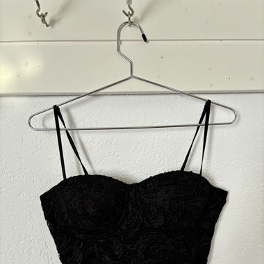 black vintage corset