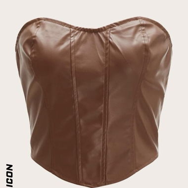 Leder Tube Top