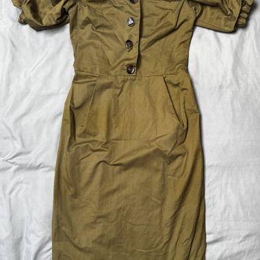 Kaki Vintage Dress