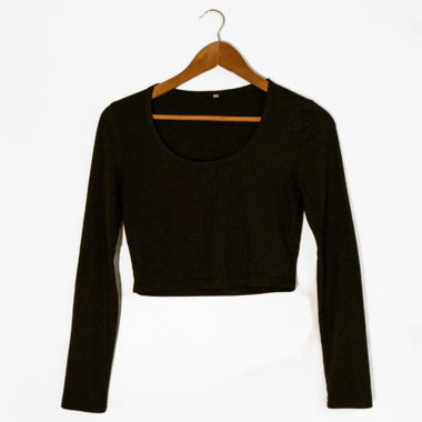 Crop top noir