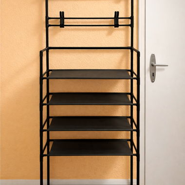 Schwarzes Steckregal Kunststoff Regal 