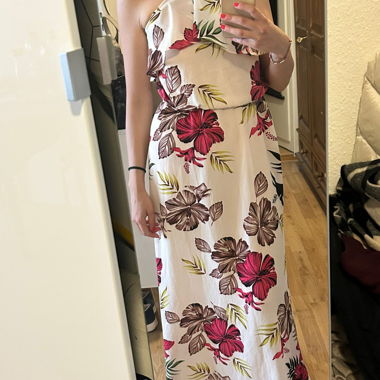 Floral Halter Maxi Dress