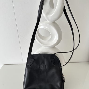 Borsa in pelle vintage 90s Disser nera