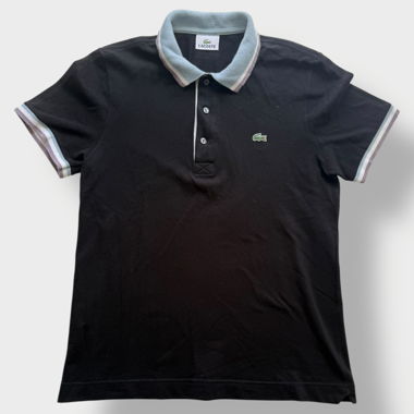 Lacoste - Vintage Polo Schwarz (M)