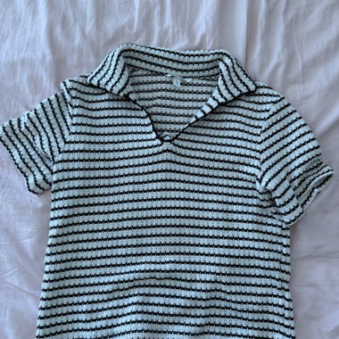 Haut blanc/noir H&M