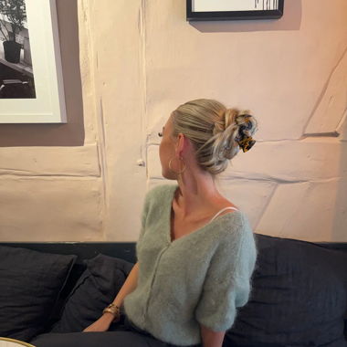Design by si Mohair Cardigan - vert sauge