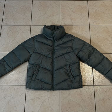Piumino turchese