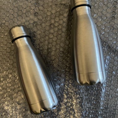 2 piccole thermos cromate