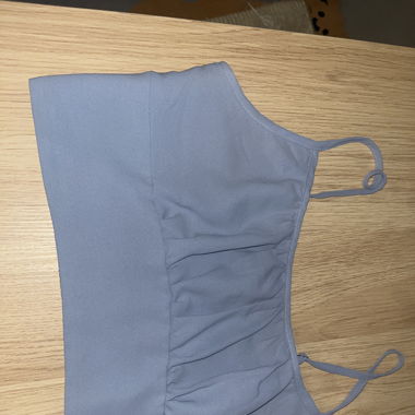 Crop top bleu 