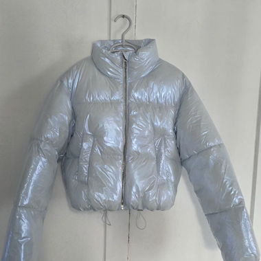 Light Blue Quilted Jacket