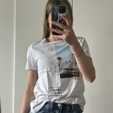 T-shirt bianco Tally Weijl XS