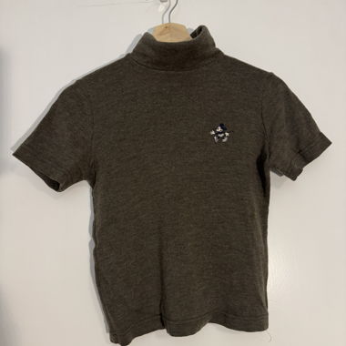 100% wool Mickey Mouse turtleneck top