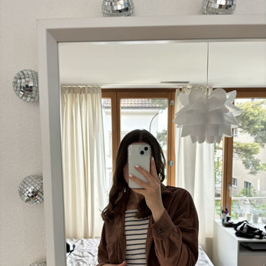Braune Manchester-Jacke