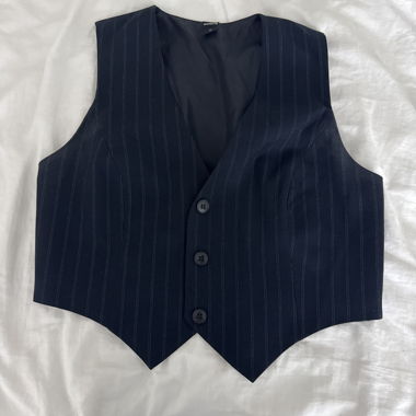 Striped blue waistcoat