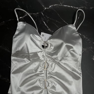 White satin top 