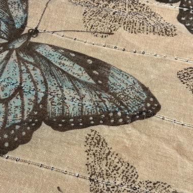Écharpe / Foulard / Nœud motif papillons
