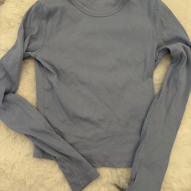 Langarmshirt helles blau