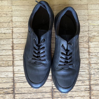 Baskets en cuir noir ECCO