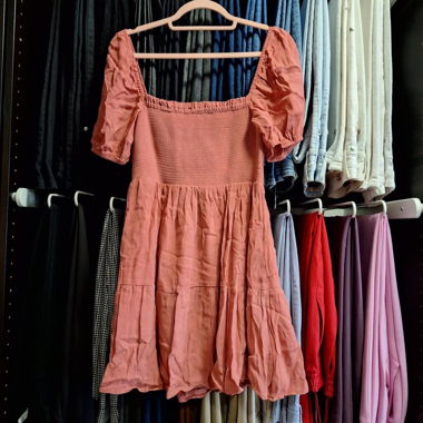 Kookaï Dust Pink Short Sleeve Mini Dress