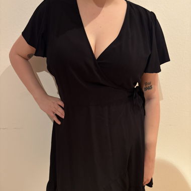 schwarzes Sommerkleid