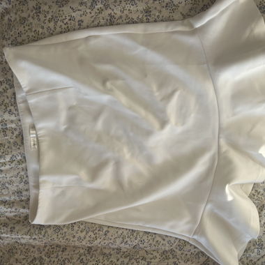 Gonna in raso bianco