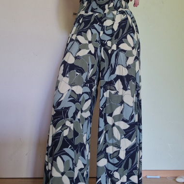 Floral Wide-Leg Pants