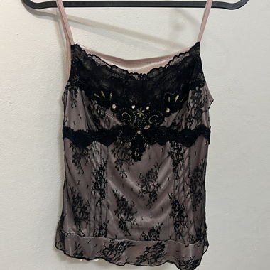 Vintage top with glitter