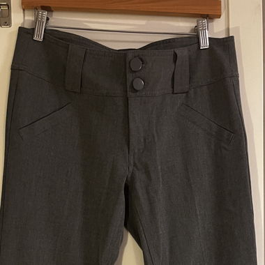 Graue Damenhose low waist