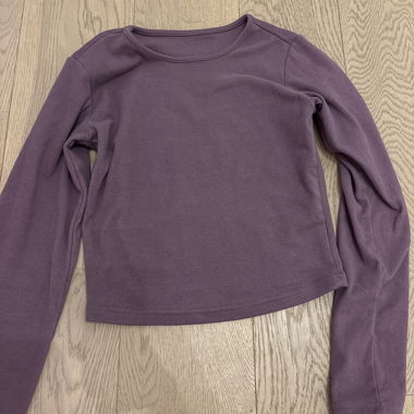 Top manica lunga viola