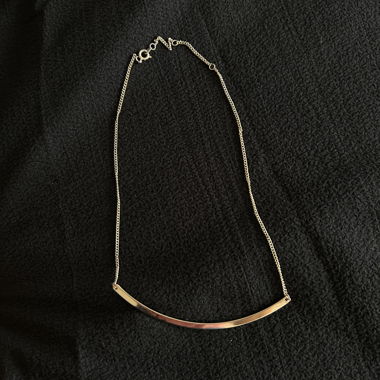 Golden bar necklace