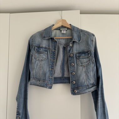 Veste en jeans crop