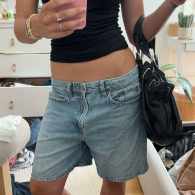 Blue Denim Shorts