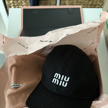 MiuMiu denim hat 