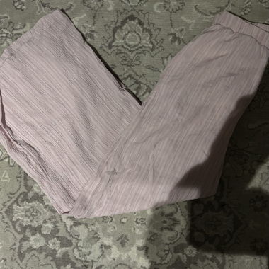 yu & me pink crinkle lounge pants S/M
