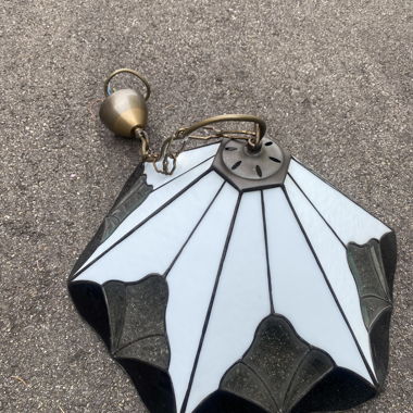 Abat-jour de lampe pour plafond en vitrail