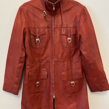 Leather coat 
